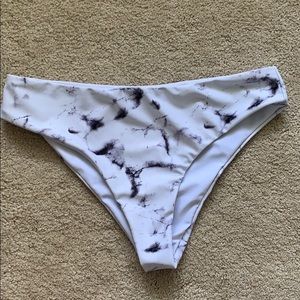 Shein marble bikini bottoms